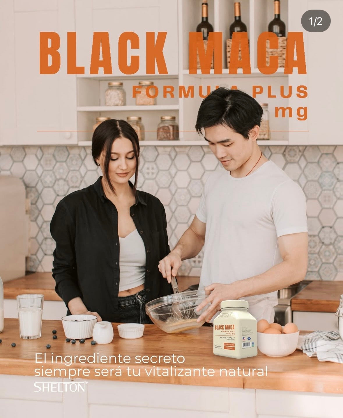 BLACK MACA (MACA NEGRA PERUANA ) X 90 CÁPSULAS