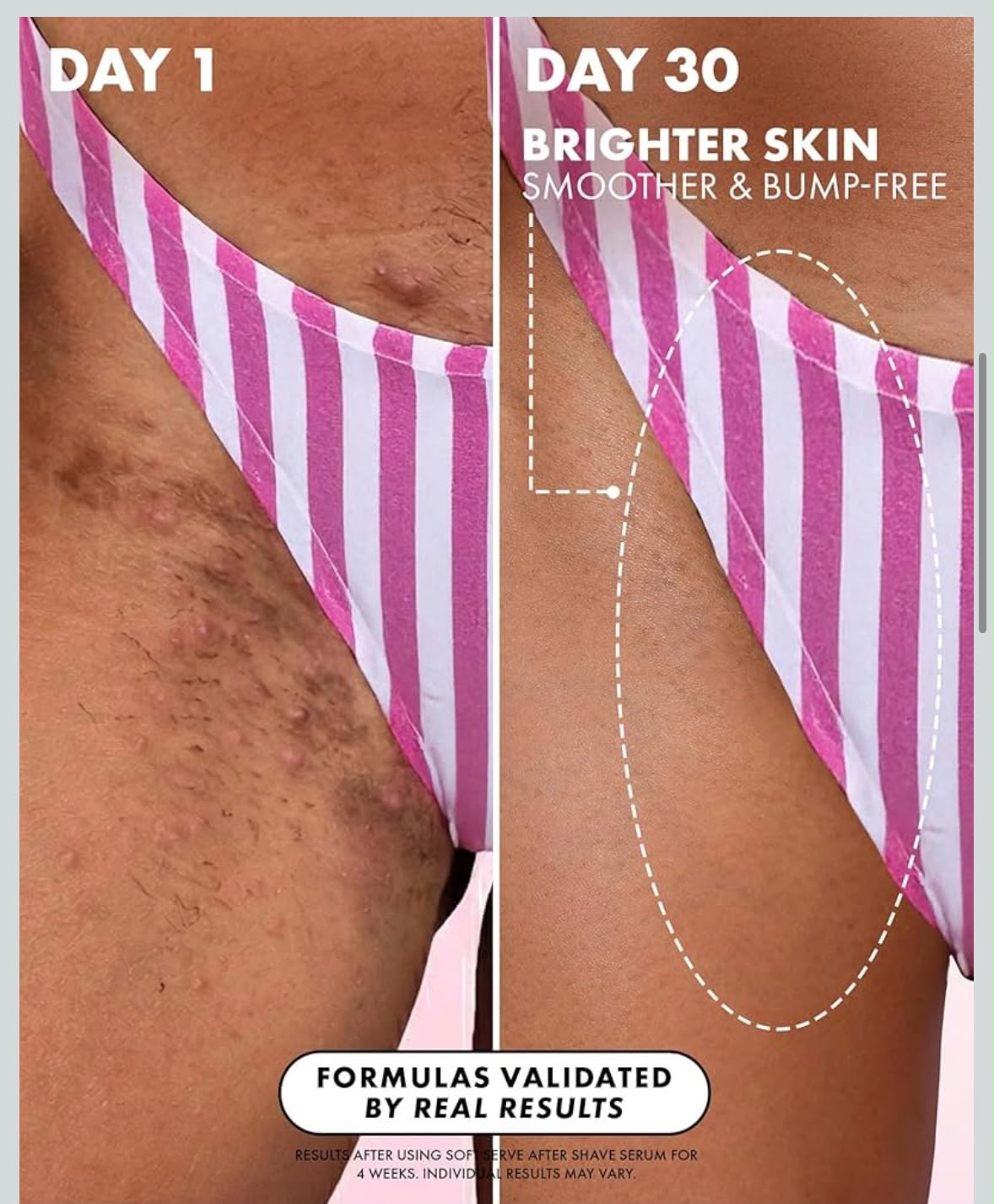 TRULY Rosado y caja de protección Aceite intimo aclarante